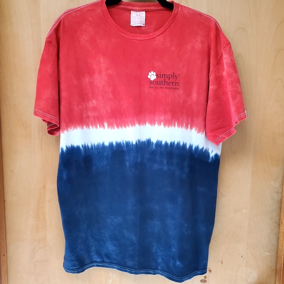 🟦 Simply Southern Red, Paws, and Blue tee - Picture 3 of 7